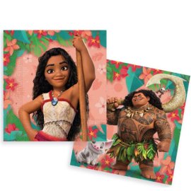 20 serviettes en papier Moana 33 cm