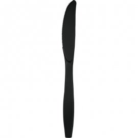 24 CUCHILLOS PLASTICO PREMIUM BLACK VELVET