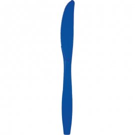 24 LAMES EN PLASTIQUE COBALT DE QUALITÉ SUPÉRIEURE