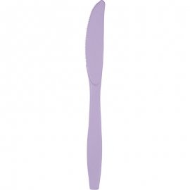 24 COLTELLI IN PLASTICA LAVANDA PREMIUM