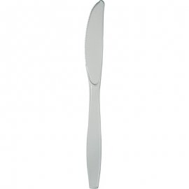 24 LAMES EN PLASTIQUE ARGENTÉ BRILLANT DE QUALITÉ SUPÉRIEURE