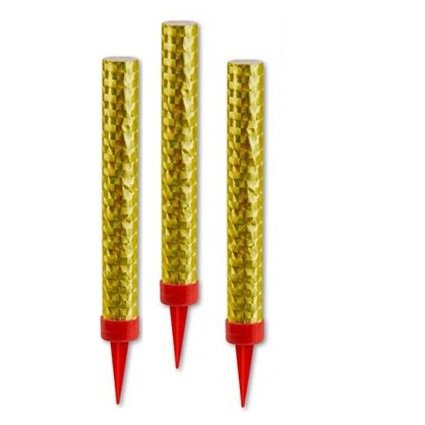 3 cierges magiques de fontaine dorée