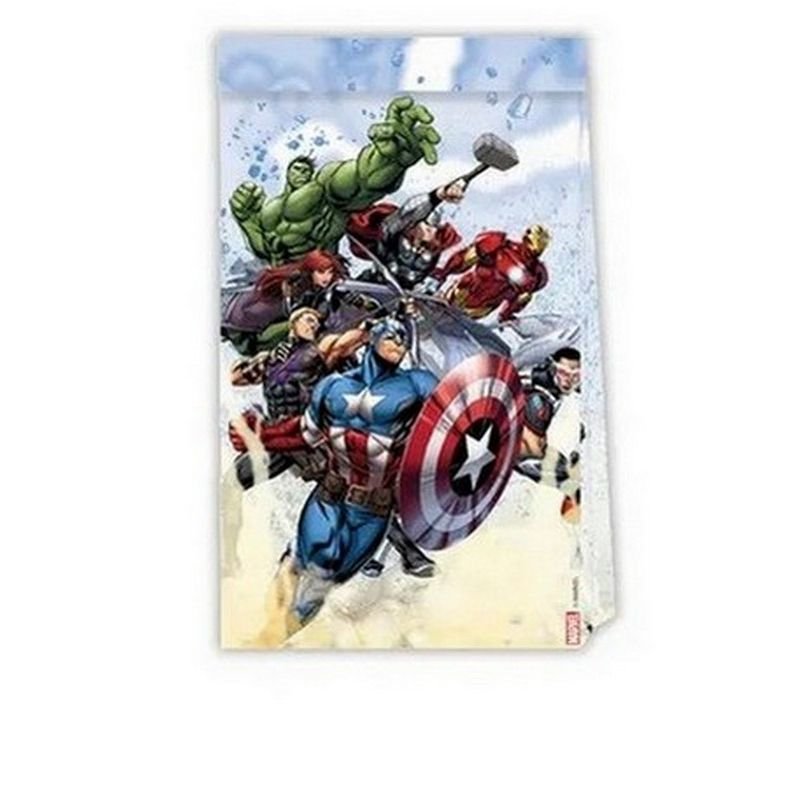 4 SACS EN PAPIER AVENGERS