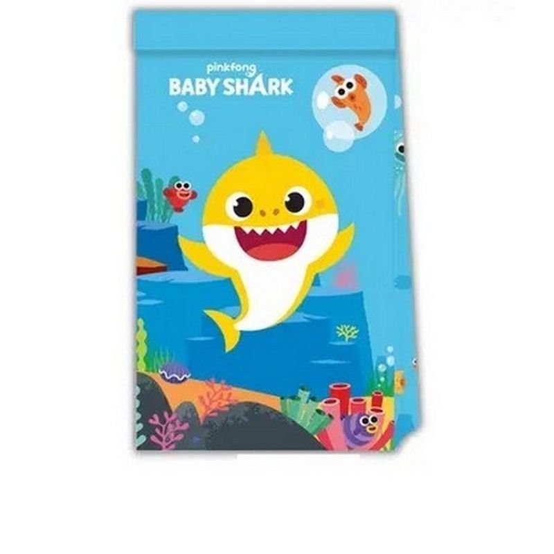 4 SACCHETTI DI CARTA BABY SHARK