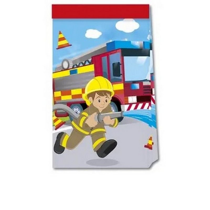 4 SACS EN PAPIER POUR POMPIERS