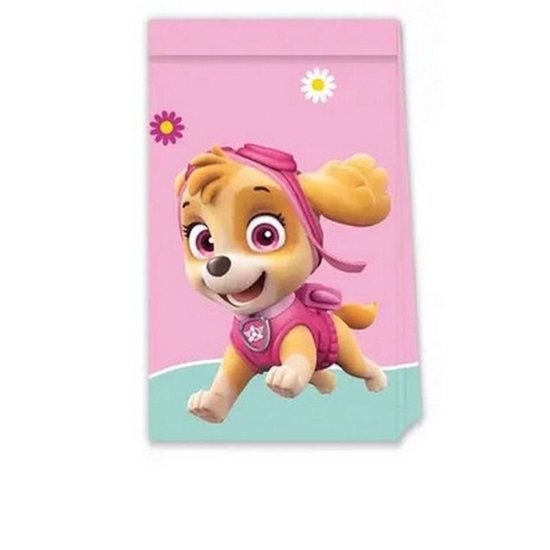 4 SACS EN PAPIER PAW PATROL SKYE