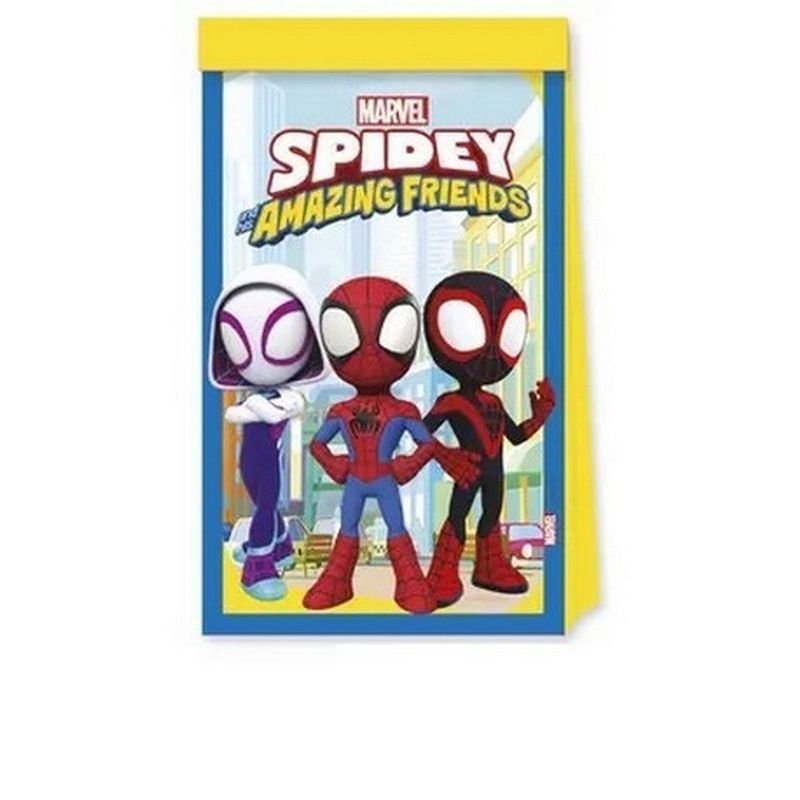 4 SACS EN PAPIER SPIDEY
