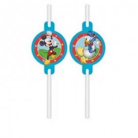 4 PAILLES EN PAPIER MICKEY