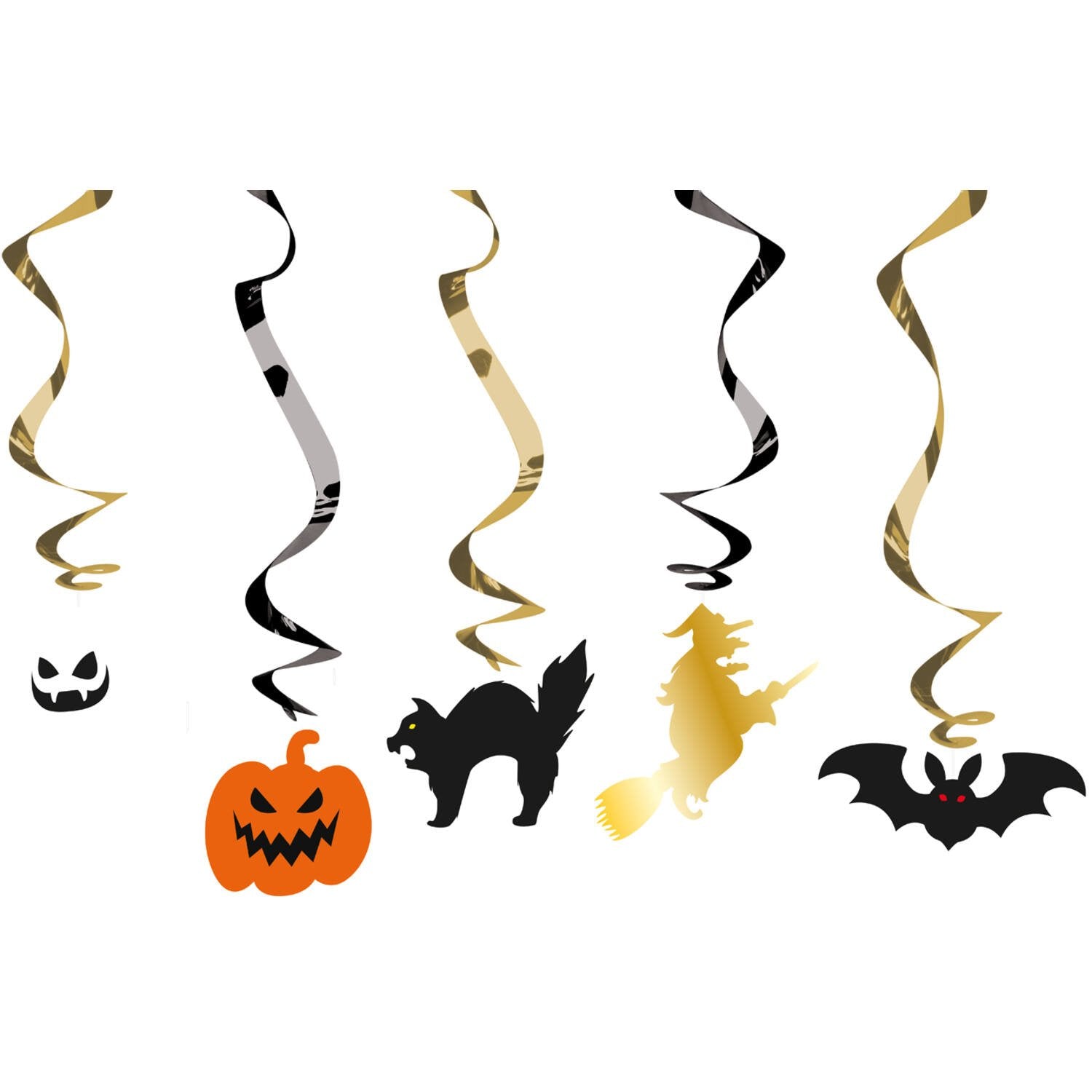 5 pendentifs d'Halloween 75 cm