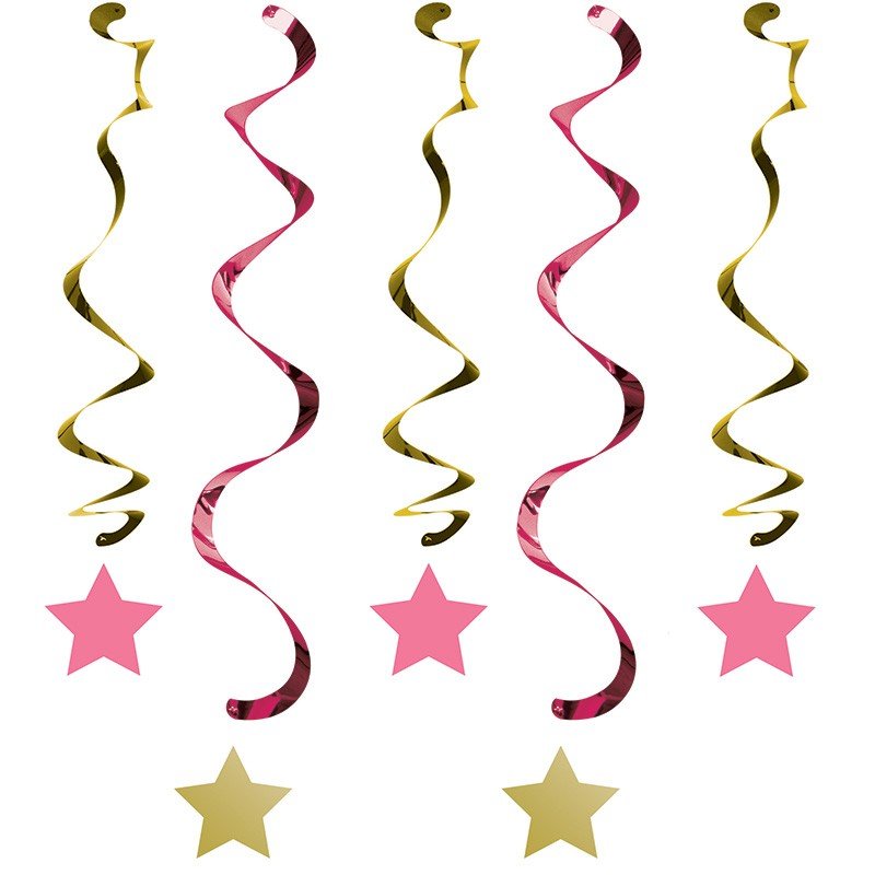 5 DECORAZIONI DA APPENDERE ONE LITTLE STAR GIRL