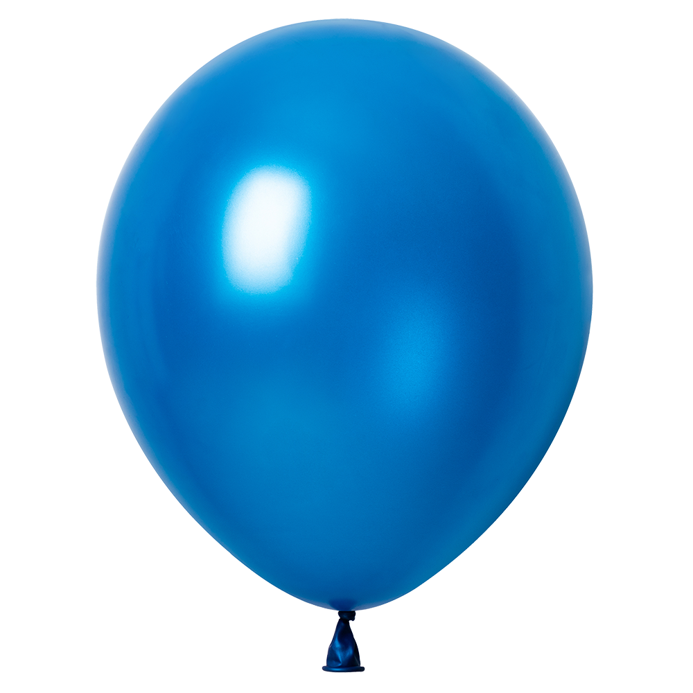 50 Globos Azul Real Metallic 30 cm