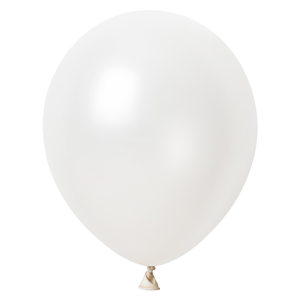 50 palloncini bianchi metallizzati da 30 cm