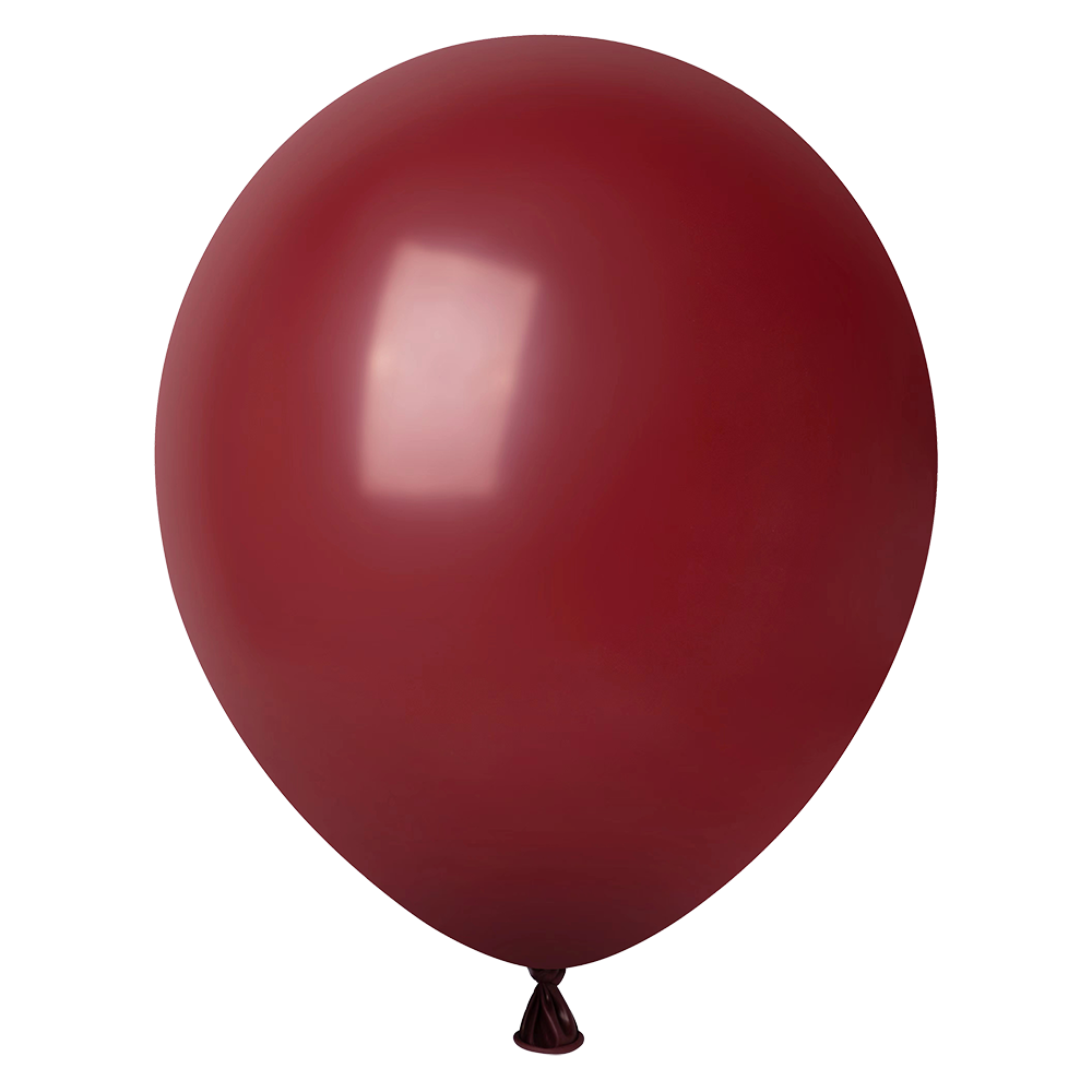 50 ballons bordeaux fantaisie de 30 cm
