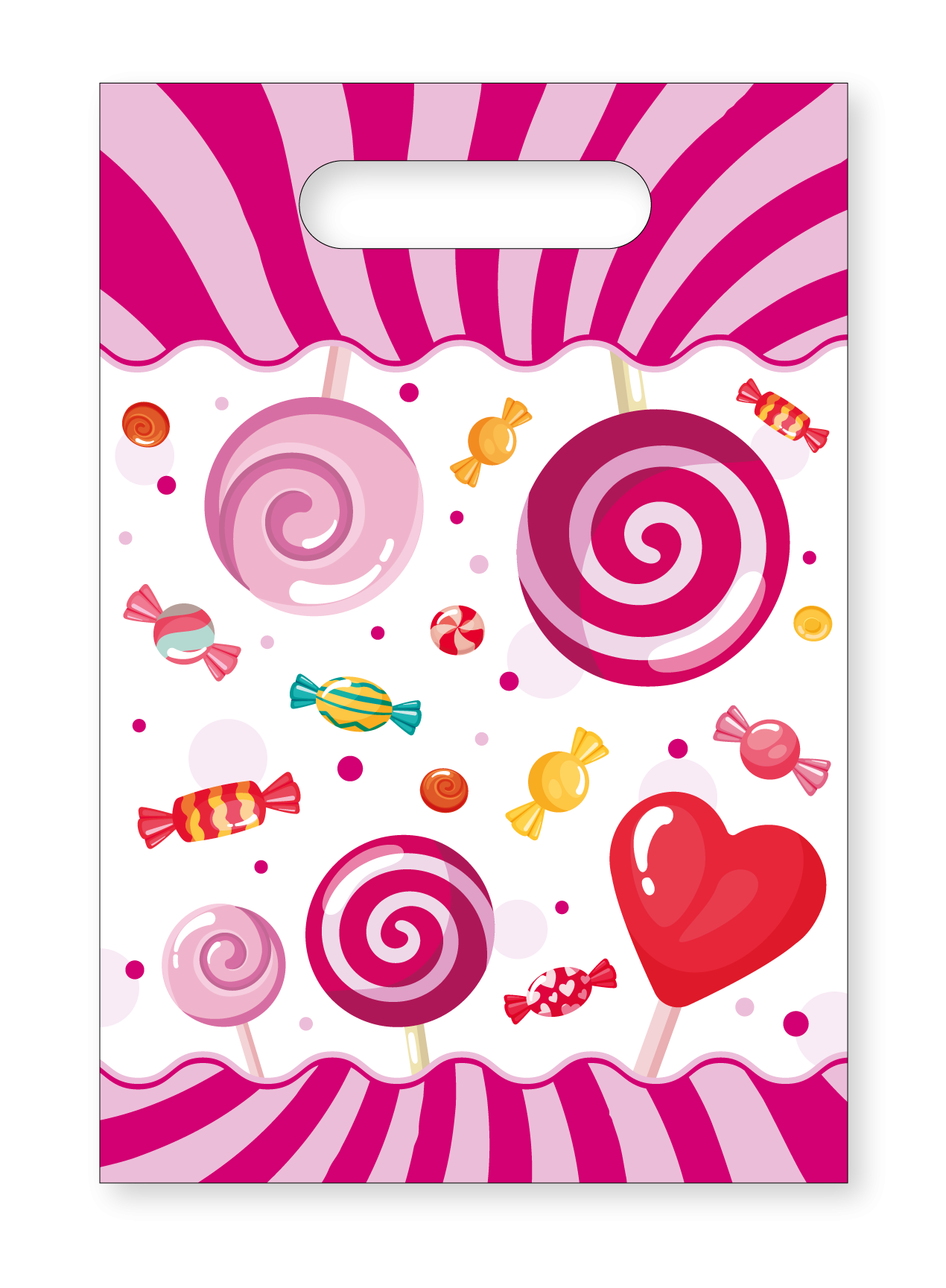 6 SACHETS 23 x 16 BONBONS POUR FÊTE