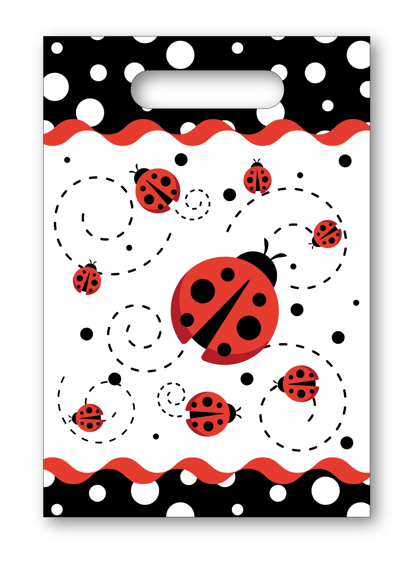 6 sacs fantaisie coccinelle
