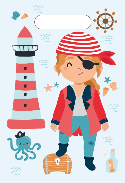 6 sacs de fête de pirates