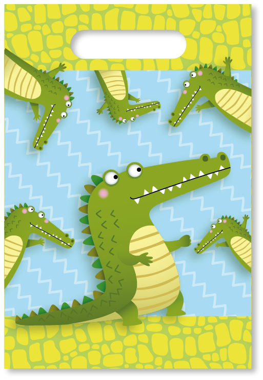 6 sacs en alligator