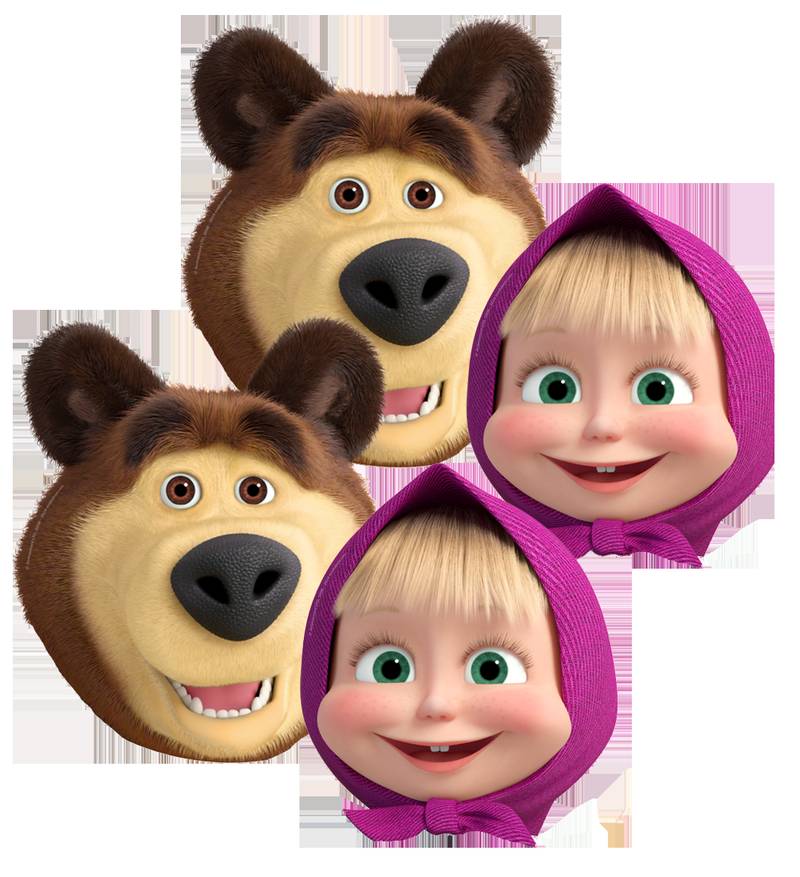 6 masques de Masha et Michka