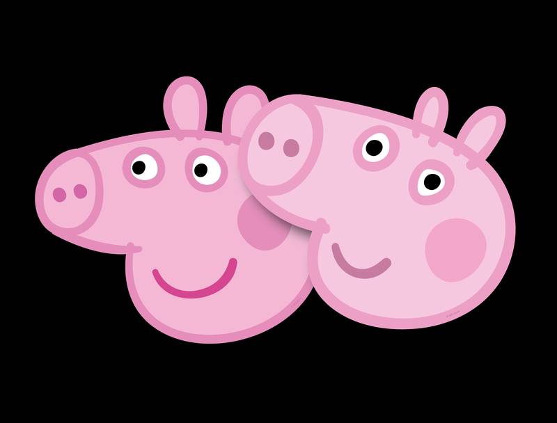 6 masques Peppa Pig