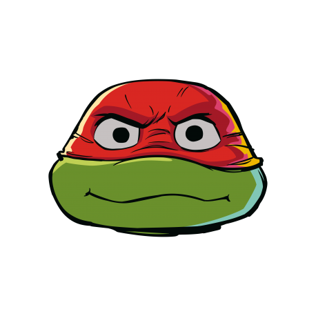 6 masques de Tortues Ninja