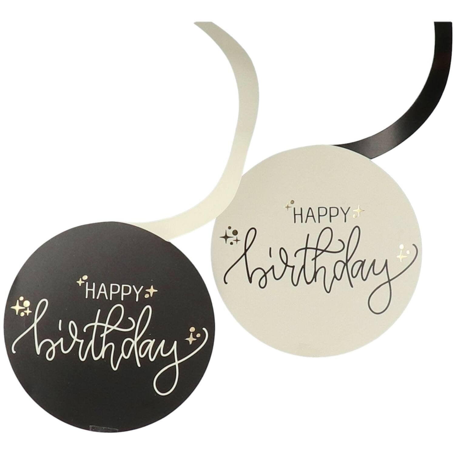 6 pendentifs « Joyeux anniversaire »
