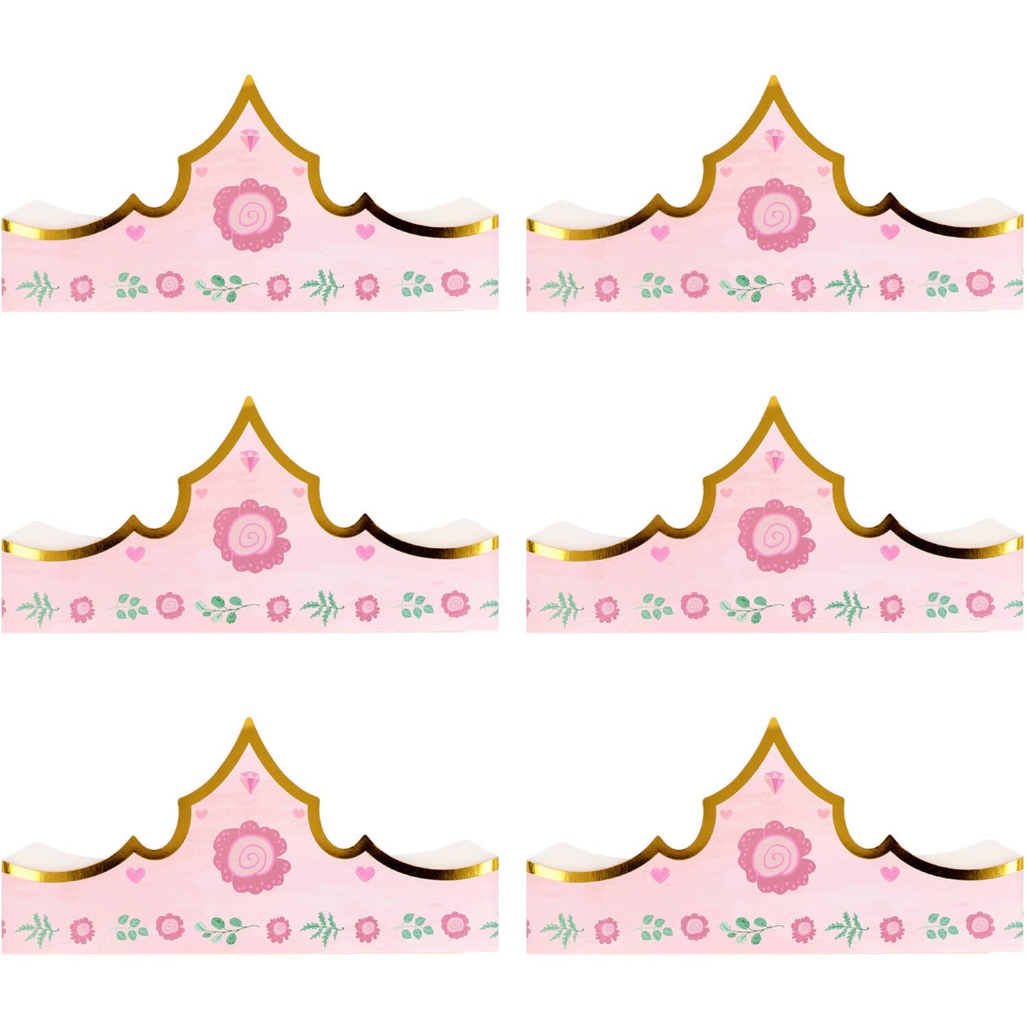 6 couronnes de princesse