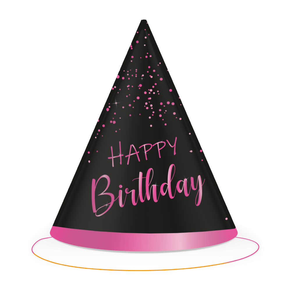 6 CHAPEAUX ROSES ÉLÉGANTS