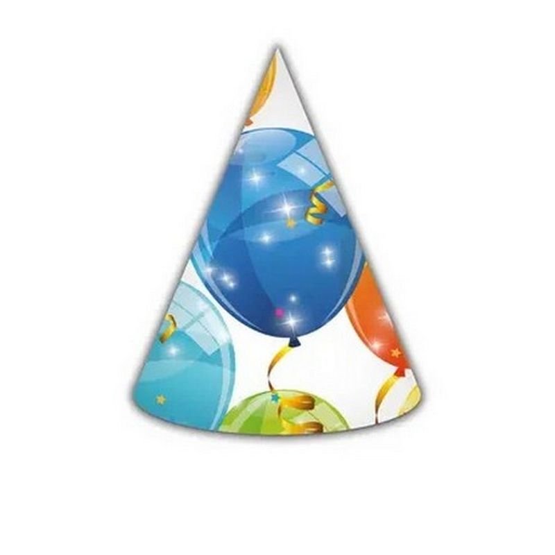 6 cappelli con palloncini scintillanti
