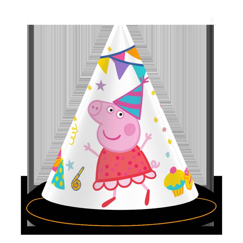 6 chapeaux Peppa Pig