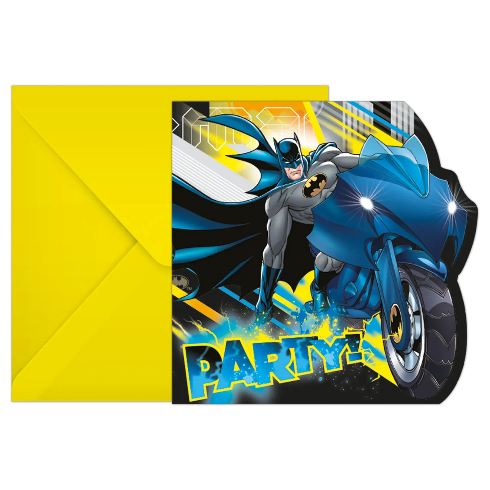 6 INVITATIONS BATMAN