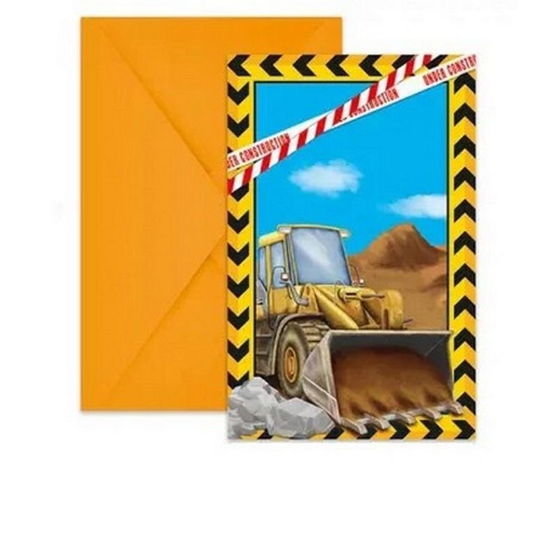 6 INVITATIONS DE CONSTRUCTION