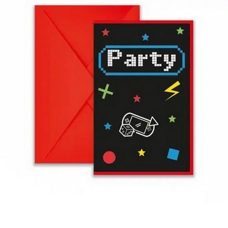 6 INVITATIONS DE JEU