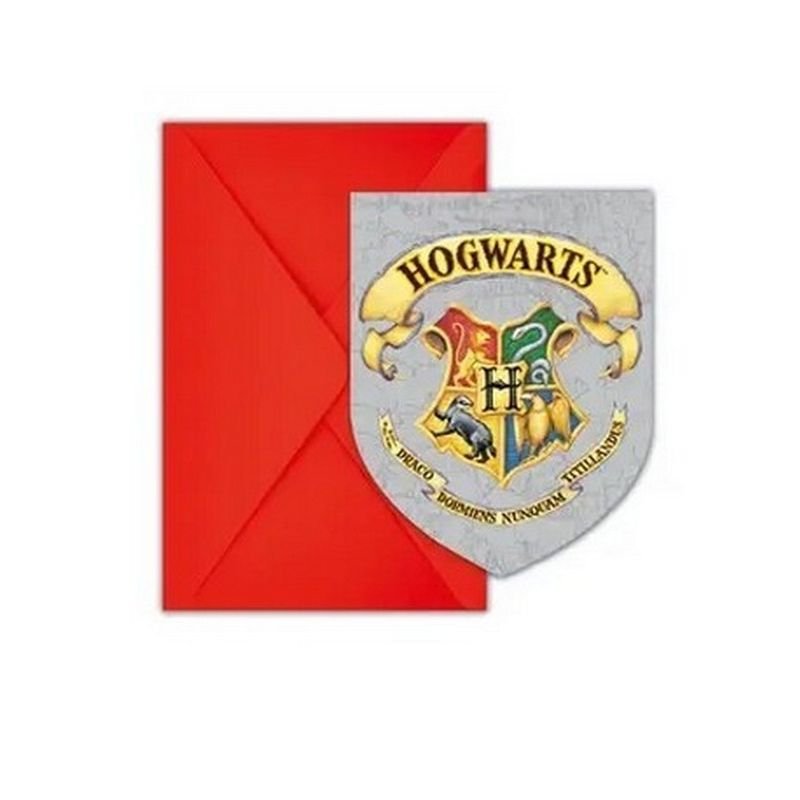 6 INVITATIONS HARRY POTTER