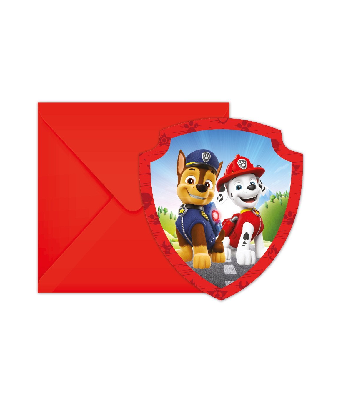 6 INVITATIONS PAT' PAT' PATROUILLE