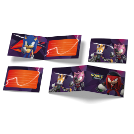 6 invitations Sonic 240 x 80 mm