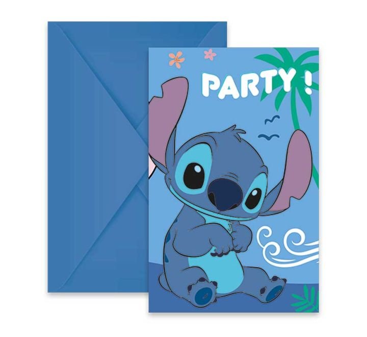 6 invitations Stitch
