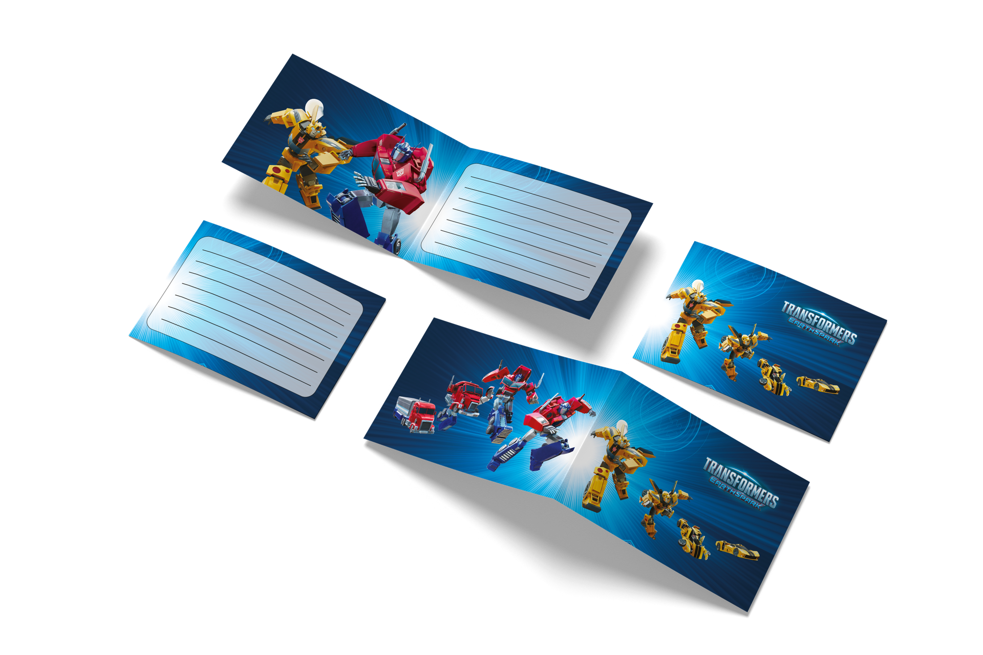 6 invitations Transformers 240 x 80 mm