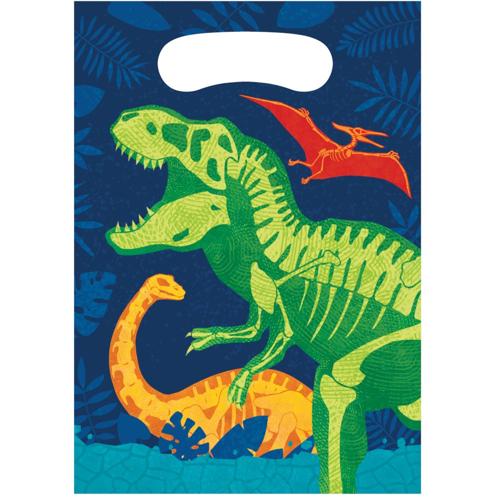 8 sacs de fouilles de dinosaures