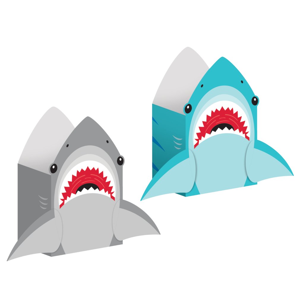 8 sacs en papier SHARK PARTY