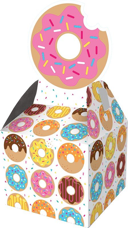 8 BOÎTES CADEAUX 23 x 9 x 9 CM DONUT TIME