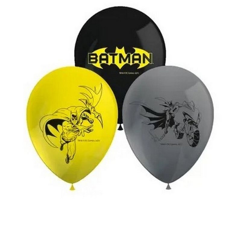 8 ballons en latex Batman