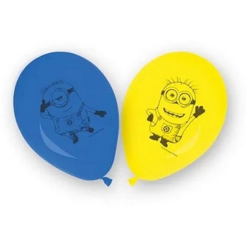 8 ballons en latex Minions