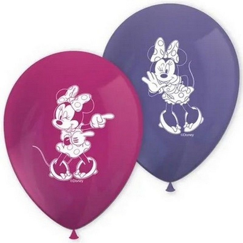 8 ballons en latex Minnie Mouse