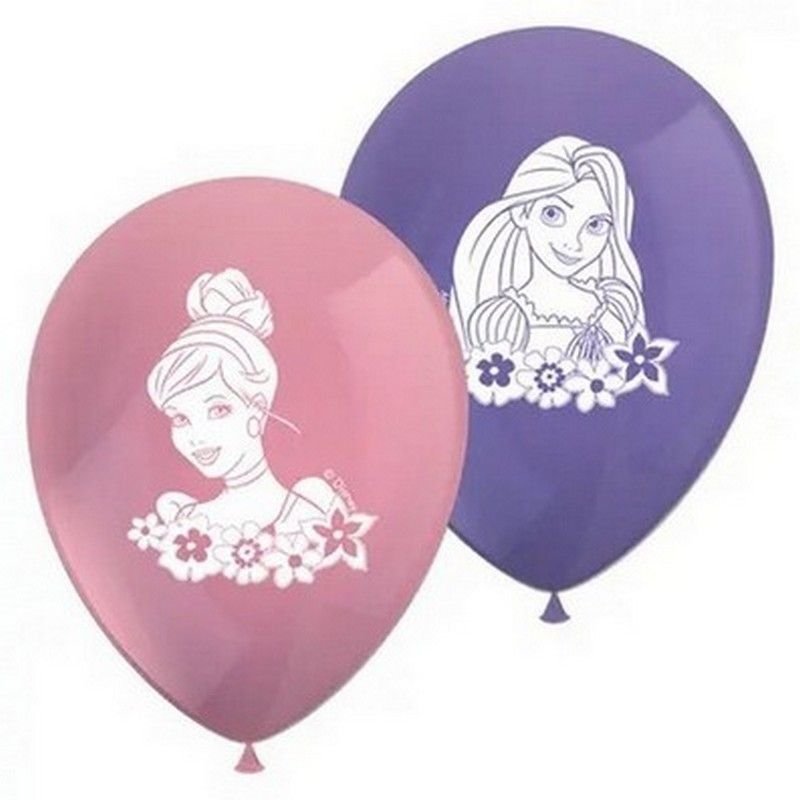 8 ballons en latex Princesses Disney