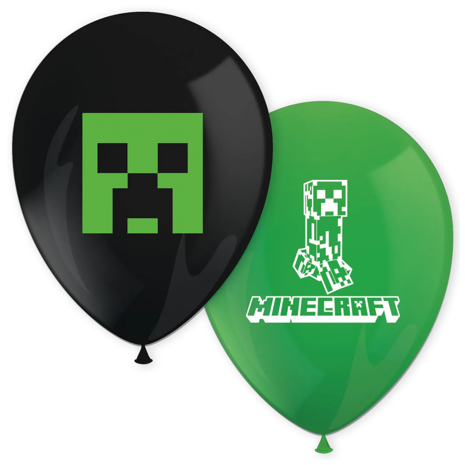 8 ballons en latex Minecraft