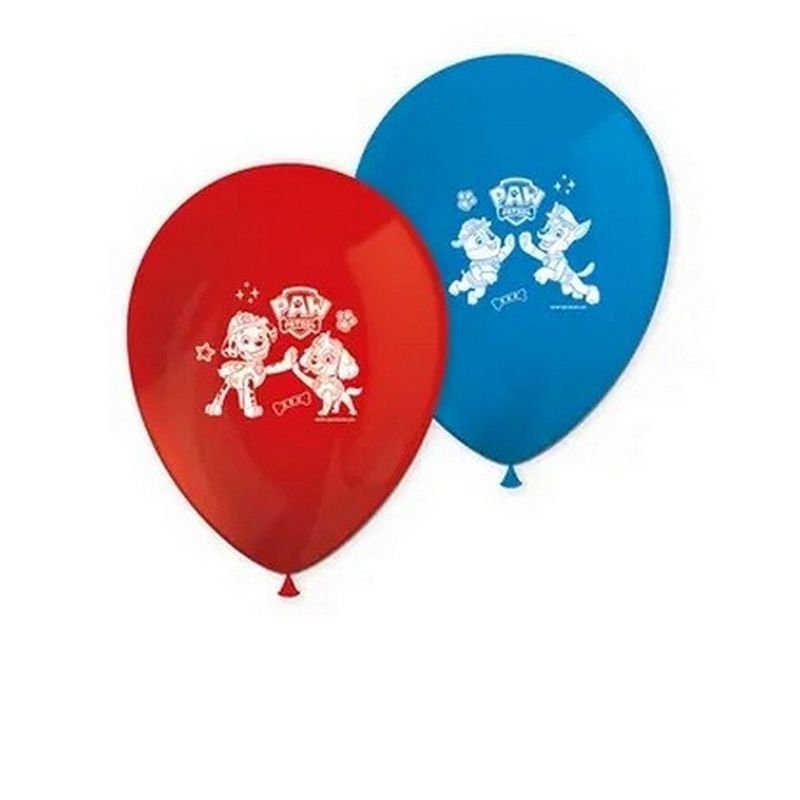 8 BALLONS EN LATEX PAT' PATROUILLE