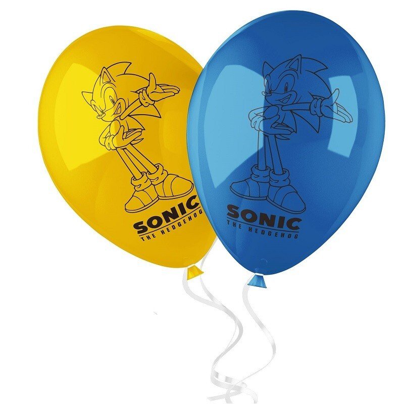8 BALLONS EN LATEX SONIC