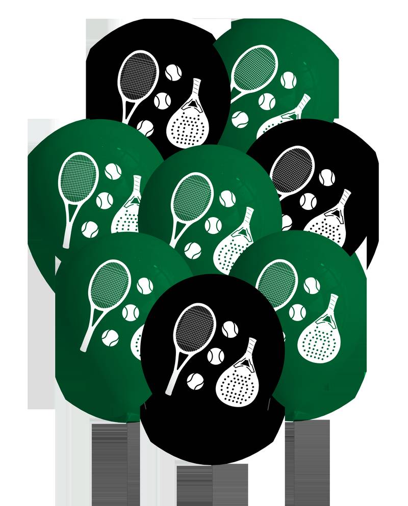 8 ballons en latex Tennis et Padel