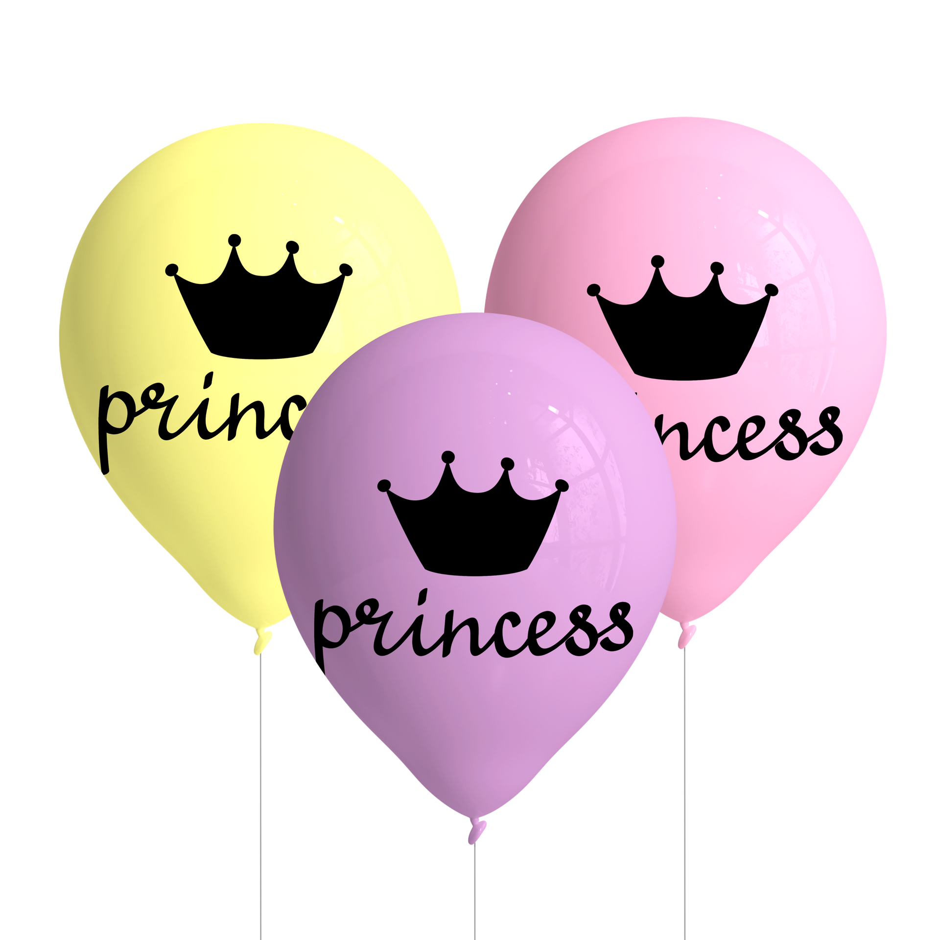 8 BALLONS PRINCESSE DOUCE 27 CM