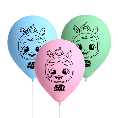 8 ballons Cry Babies